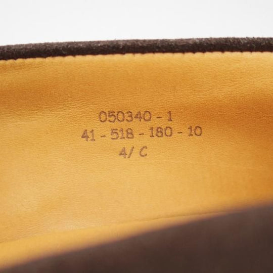 ほぼ試着程度★J.M.ウェストン 4.5C【定価￥102,600-★180/コインローファー】スエード/ダークブラウン/41ラスト/Weston/ウエストン★c502