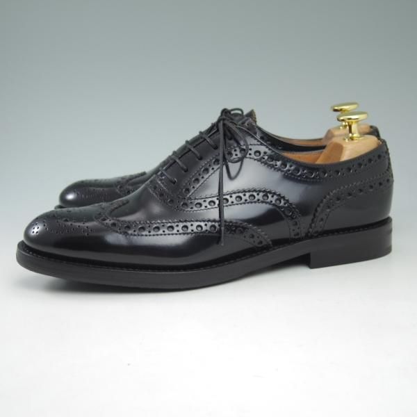 極美品★チャーチ(レディース)  SIZE 37【★バーウッド/BURWOOD WG】ポリッシュドバインダーカーフ/8705-01/フルブローグ/Church's★c504
