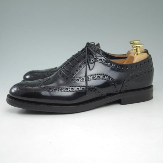 極美品★チャーチ(レディース)  SIZE 37【★バーウッド/BURWOOD WG】ポリッシュドバインダーカーフ/8705-01/フルブローグ/Church's★c504
