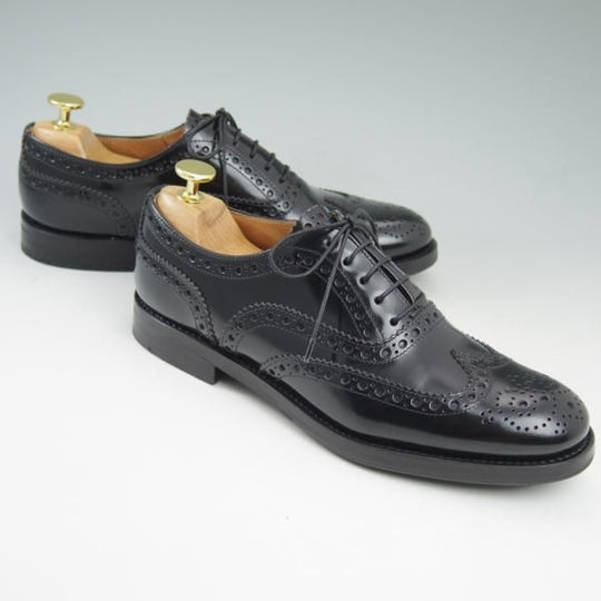 極美品★チャーチ(レディース)  SIZE 37【★バーウッド/BURWOOD WG】ポリッシュドバインダーカーフ/8705-01/フルブローグ/Church's★c504