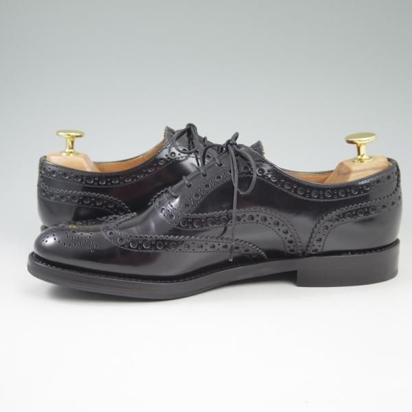 極美品★チャーチ(レディース)  SIZE 37【★バーウッド/BURWOOD WG】ポリッシュドバインダーカーフ/8705-01/フルブローグ/Church's★c504
