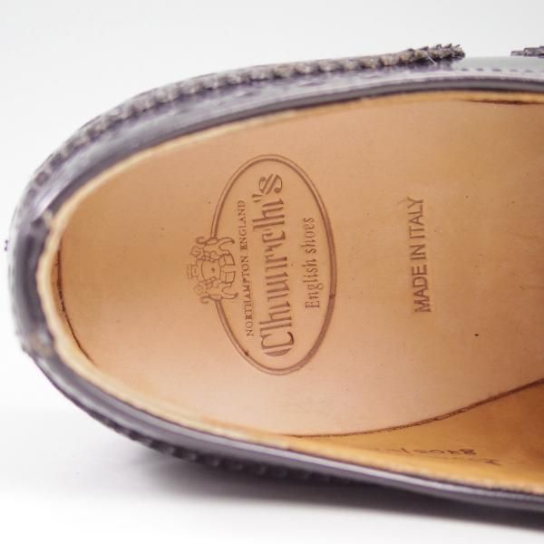 極美品★チャーチ(レディース)  SIZE 37【★バーウッド/BURWOOD WG】ポリッシュドバインダーカーフ/8705-01/フルブローグ/Church's★c504