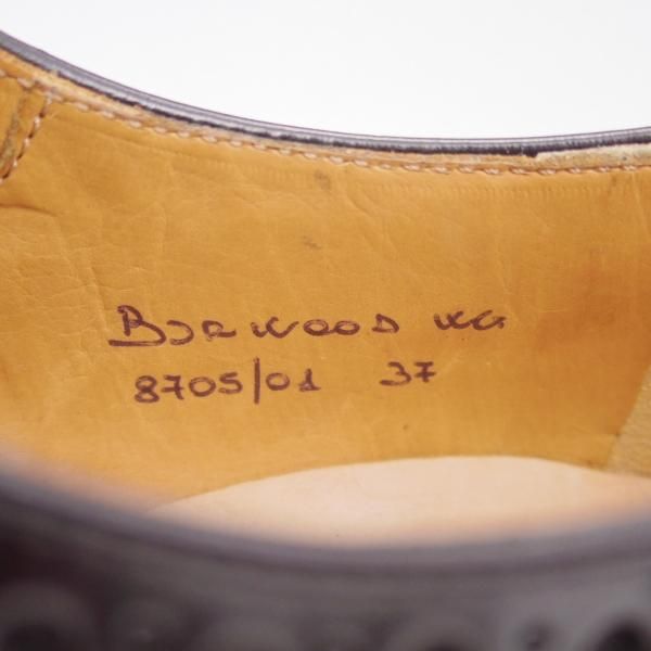 極美品★チャーチ(レディース)  SIZE 37【★バーウッド/BURWOOD WG】ポリッシュドバインダーカーフ/8705-01/フルブローグ/Church's★c504