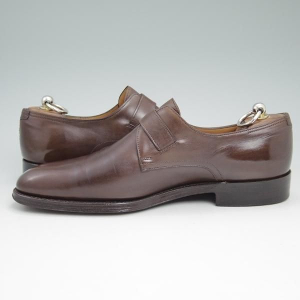 極上★ジョンロブ製 SIZE 41.5/UK7.5程度【希少★エルメス別注/HERMES】H103/JARVIS/モンクストラップ/JOHN LOBB★c506