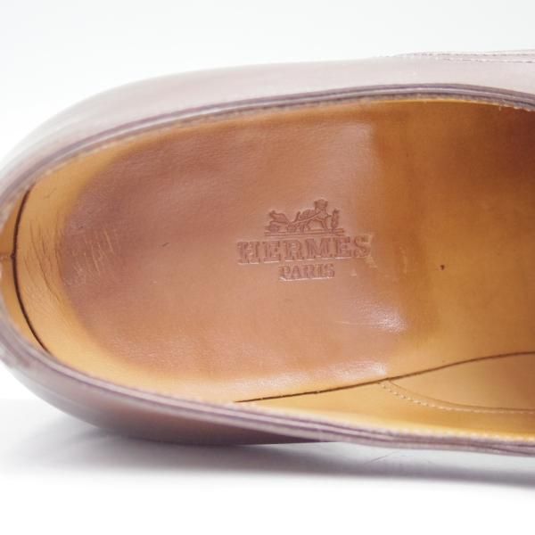 極上★ジョンロブ製 SIZE 41.5/UK7.5程度【希少★エルメス別注/HERMES】H103/JARVIS/モンクストラップ/JOHN LOBB★c506