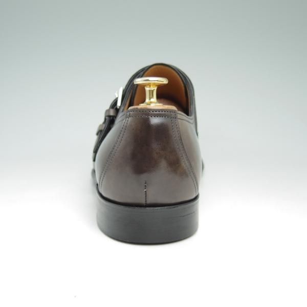 極上★ジョンロブ製 SIZE 40.5/UK6.5程度【希少★エルメス別注/HERMES】H103/LORD/ダブルモンク/ミュージアムカーフ/JOHN LOBB★c508