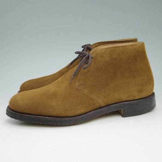 極美品★チャーチ 85F/UK8.5【★マラッカ色/RYDER】81ラスト/スエード/ライダー/4都市ロゴ/チャッカブーツ/Church's★c509
