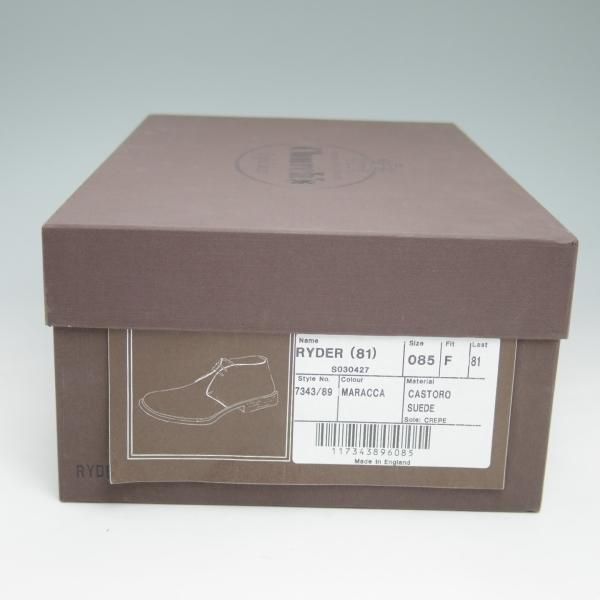 極美品★チャーチ 85F/UK8.5【★マラッカ色/RYDER】81ラスト/スエード/ライダー/4都市ロゴ/チャッカブーツ/Church's★c509