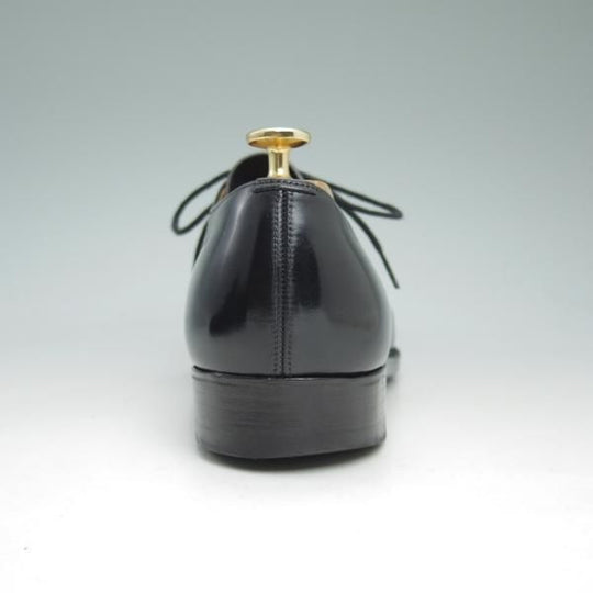 極上★チャーチ 85E/UK8.5【貴重★2都市ロゴ/73ラスト/旧チャーチ】JERMYN/プレーントゥ/黒/カーフ/Church's★c510