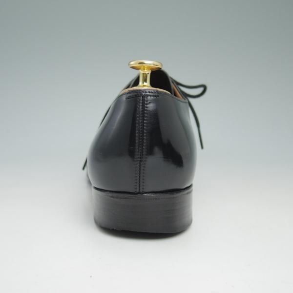 極上★チャーチ 85E/UK8.5【貴重★2都市ロゴ/73ラスト/旧チャーチ】JERMYN/プレーントゥ/黒/カーフ/Church's★c510