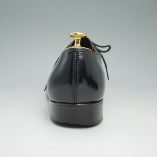 極上★チャーチ 85E/UK8.5【貴重★2都市ロゴ/73ラスト/旧チャーチ】JERMYN/プレーントゥ/黒/カーフ/Church's★c510