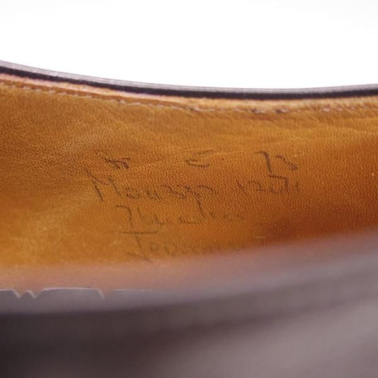 極上★チャーチ 85E/UK8.5【貴重★2都市ロゴ/73ラスト/旧チャーチ】JERMYN/プレーントゥ/黒/カーフ/Church's★c510