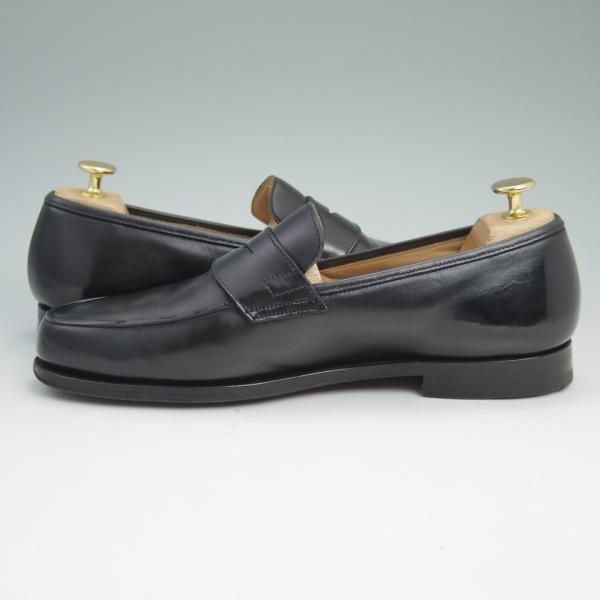 極上★クロケット&ジョーンズ 7.5E【★プール/POOLE】366ラスト/コインローファー/カーフ/Crockett&Jones★c511