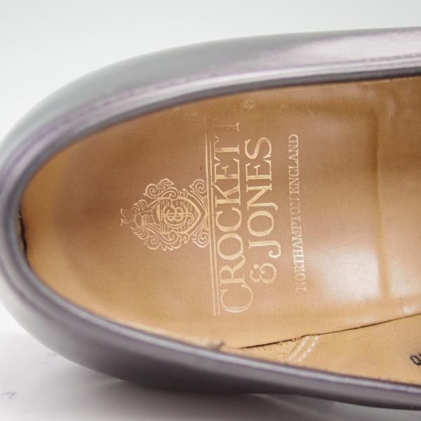 極上★クロケット&ジョーンズ 7.5E【★プール/POOLE】366ラスト/コインローファー/カーフ/Crockett&Jones★c511