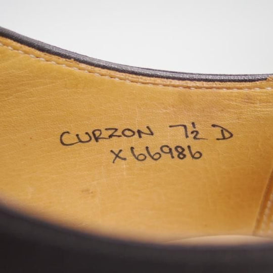 美品★クロケット&ジョーンズ 7.5D【★マスターロイド(ハンドグレード)/ロイドフットウェア別注/CURZON】カーフ/Crockett&Jones★c512