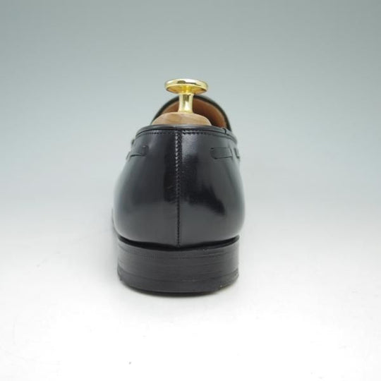 美品★クロケット&ジョーンズ 5.5E【★キャベンディッシュ/CAVENDISH 2】タッセルローファー/カーフ/黒/Crockett&Jones★c513