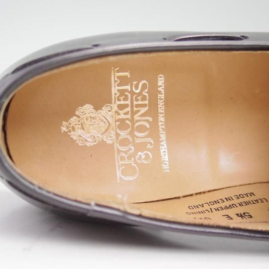美品★クロケット&ジョーンズ 5.5E【★キャベンディッシュ/CAVENDISH 2】タッセルローファー/カーフ/黒/Crockett&Jones★c513