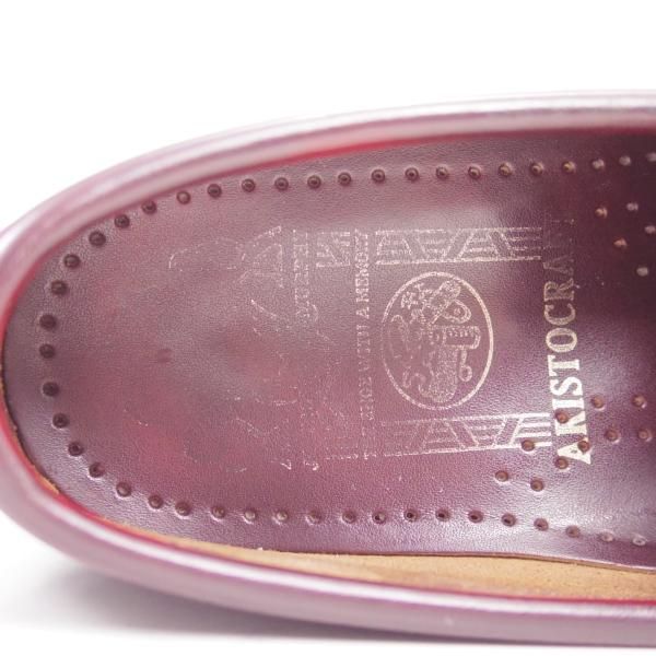 極上★(米)ジョンストン&マーフィー 8EE【★アリストクラフト/ARISTCRAFT】コインローファー/カーフ/Johnston&Murphy★c516