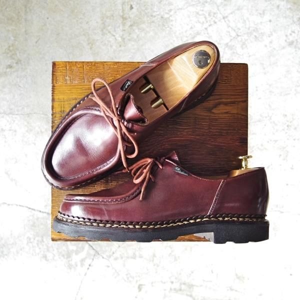極上★パラブーツ SIZE 40.5【★ミカエル/MICHAEL/マロン/MARRON】リスレザー/チロリアンシューズ/マルシェソール/Paraboot★c517