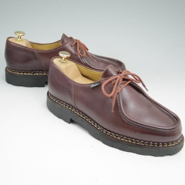 極上★パラブーツ SIZE 40.5【★ミカエル/MICHAEL/マロン/MARRON】リスレザー/チロリアンシューズ/マルシェソール/Paraboot★c517