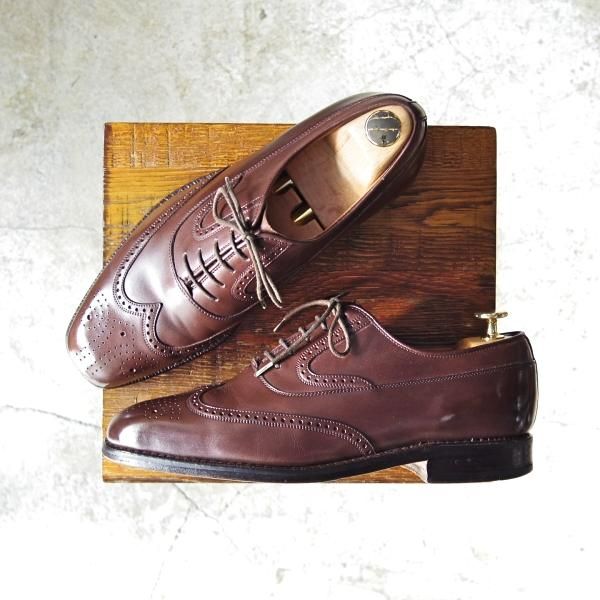 極上★チャーチ UK7/70F【貴重★英国製/ボロネーゼ製法/34ラスト/フルブローグ】ブラックラピド製法/カーフ/Church's★c520