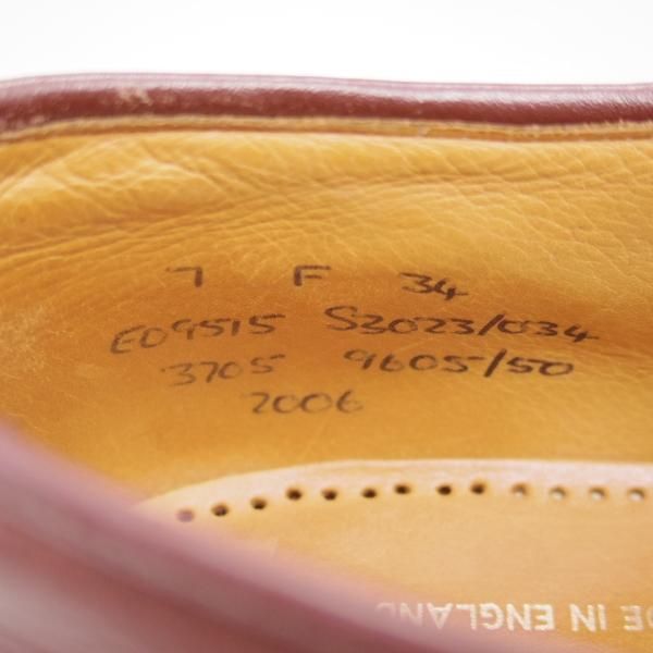 極上★チャーチ UK7/70F【貴重★英国製/ボロネーゼ製法/34ラスト/フルブローグ】ブラックラピド製法/カーフ/Church's★c520