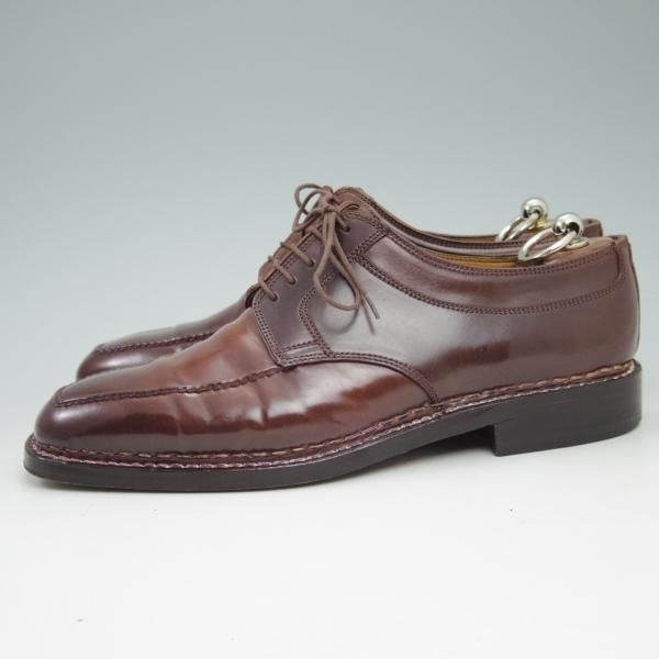 ★(伊)エンツォボナフェ SIZE 40.5【定価20万円以上★コードバン仕様/ノルベジェーゼ製法】Uチップ/Enzo Bonafe★c522