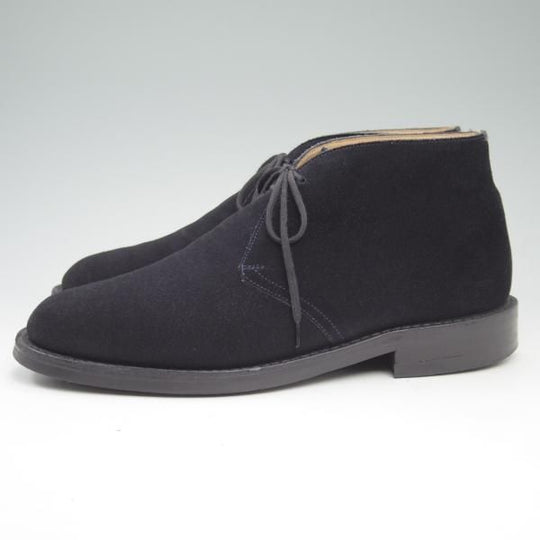 極上★チャーチ 75F/UK7.5【★ダイナイトソール/RYDER 3/チャッカブーツ】ネイビー/スエード/81ラスト/ライダー3/4都市ロゴ/Church's★c526