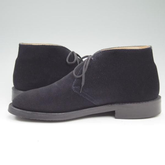 極上★チャーチ 75F/UK7.5【★ダイナイトソール/RYDER 3/チャッカブーツ】ネイビー/スエード/81ラスト/ライダー3/4都市ロゴ/Church's★c526