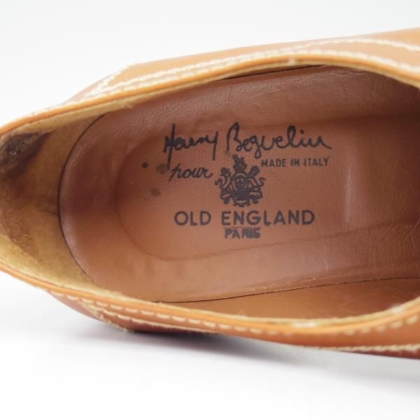 ★(伊)HENRY BEGUELIN/エンリーベグリン(レディース) SIZE 4【★茶×白 コンビカラー】Uチップ★c505