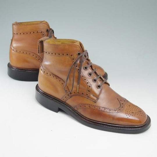 極上★(英)Loake/ローク UK6.5F【★カントリーブーツ/Burford 2/バーフォード】ブーツ/ウイングチップ/フルブローグ★c527