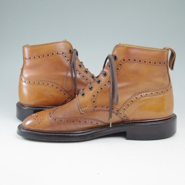 極上★(英)Loake/ローク UK6.5F【★カントリーブーツ/Burford 2/バーフォード】ブーツ/ウイングチップ/フルブローグ★c527