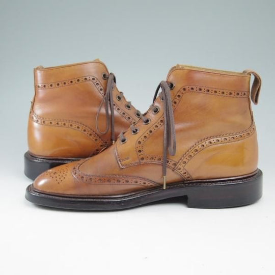 極上★(英)Loake/ローク UK6.5F【★カントリーブーツ/Burford 2/バーフォード】ブーツ/ウイングチップ/フルブローグ★c527