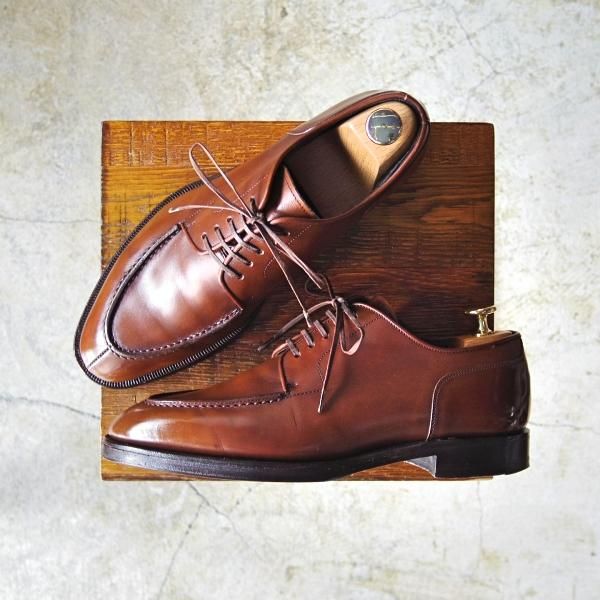 極上★ジョンストン&マーフィー SIZE 6.5【★クラウンアリストクラフト/CROWN ARISTOCRAFT】Uチップ/カーフ/Johnston&Murphy★c528