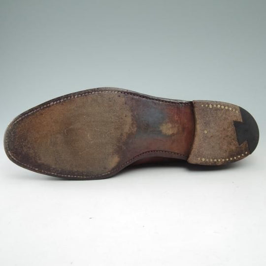 ★クロケット&ジョーンズ 9E【★セミブローグ/ALDGATE】茶/カーフ/Crockett&Jones★c529