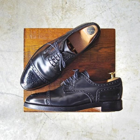 極上★クロケット&ジョーンズ 6E【★バーニーズ ニューヨーク別注/BARNEYS NEWYORK】317ラスト/セミブローグ/Crockett&Jones★c530