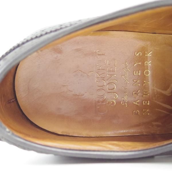 極上★クロケット&ジョーンズ 6E【★バーニーズ ニューヨーク別注/BARNEYS NEWYORK】317ラスト/セミブローグ/Crockett&Jones★c530