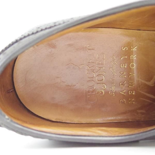 極上★クロケット&ジョーンズ 6E【★バーニーズ ニューヨーク別注/BARNEYS NEWYORK】317ラスト/セミブローグ/Crockett&Jones★c530