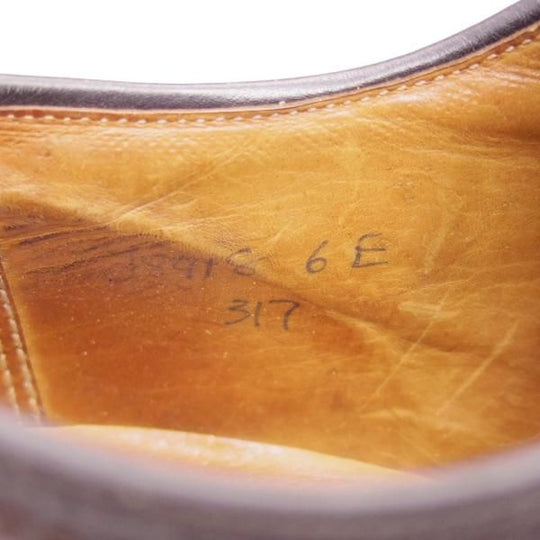 極上★クロケット&ジョーンズ 6E【★バーニーズ ニューヨーク別注/BARNEYS NEWYORK】317ラスト/セミブローグ/Crockett&Jones★c530