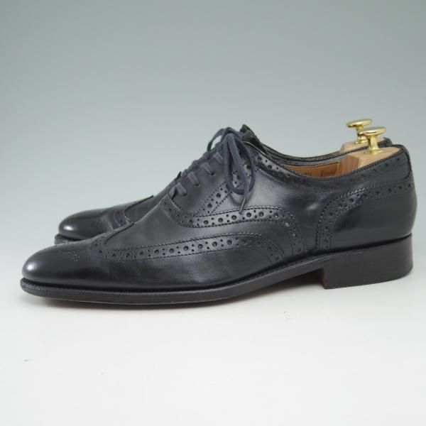 極上★(英)グレンソン SIZE 7.5【★フルブローグ】カーフ/5139-01/ウイングチップ/GRENSON★c532