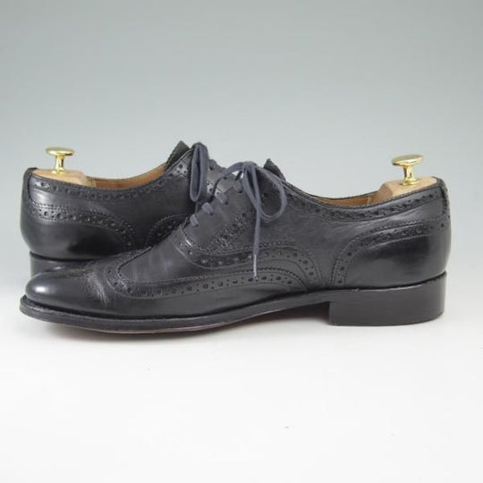 極上★(英)グレンソン SIZE 7.5【★フルブローグ】カーフ/5139-01/ウイングチップ/GRENSON★c532