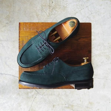 極美品★J.M.ウェストン 4.5C【希少色★ゴルフ/GOLF】641/ジャーナリストシューズ/31ラスト/Uチップ/スエード/Weston/ウエストン★c533