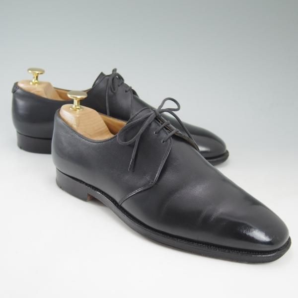 ★クロケット&ジョーンズ 7.5E【★ロイドフットウェア別注/Lloyd Footwear】プレーントゥ/Vフロント/Jシリーズ/Crockett&Jones★c539