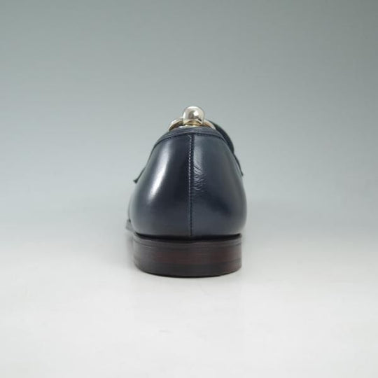 極美品★クロケット&ジョーンズ 8E【★ポールスミス コレクション別注/Paul Smith】ネイビー/コインローファー/Crockett＆Jones★c541