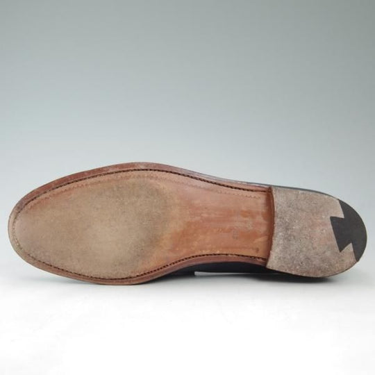 極美品★クロケット&ジョーンズ 8E【★ポールスミス コレクション別注/Paul Smith】ネイビー/コインローファー/Crockett＆Jones★c541
