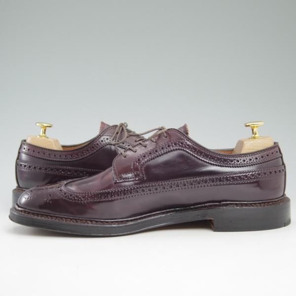 期間限定　美品　ALDEN　フルブローグ　ロングウイングチップ　バリーラスト　8 極美品☆オールデン 8.5D【☆コードバン仕様/ロングウイング/975
