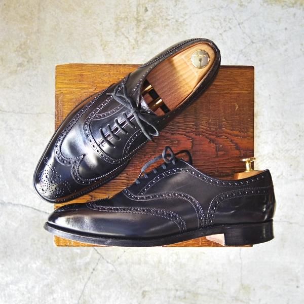 極上★チャーチ 85F/UK8.5【★旧チャーチ/73ラスト/CHETWYND/チェットウィンド】3都市ロゴ/カーフ/フルブローグ/Church's★c547