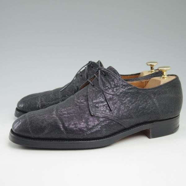 ★チャーチ 80E/UK8【極希少★象革/GENUINE ELEPHANT/2都市ロゴ】旧チャーチ/プレーントゥ/Vフロント/ゾウ革/Church's★c548