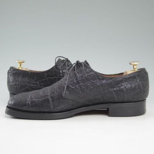 ★チャーチ 80E/UK8【極希少★象革/GENUINE ELEPHANT/2都市ロゴ】旧チャーチ/プレーントゥ/Vフロント/ゾウ革/Church's★c548