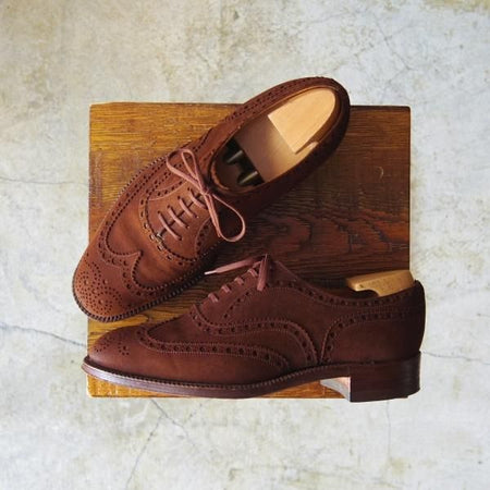 極上★チャーチ 55F/UK5.5【希少★アンテロープ革/REAL CAPE BUCK/旧チャーチ】Buck/73ラスト/3都市ロゴ/スエード/Church's★c549